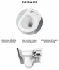 Artceram A16 zestaw promocyjny miska WC Rimless + deska wolnoopadająca slim biały mat  ASV00305;00 + ASA00105;71